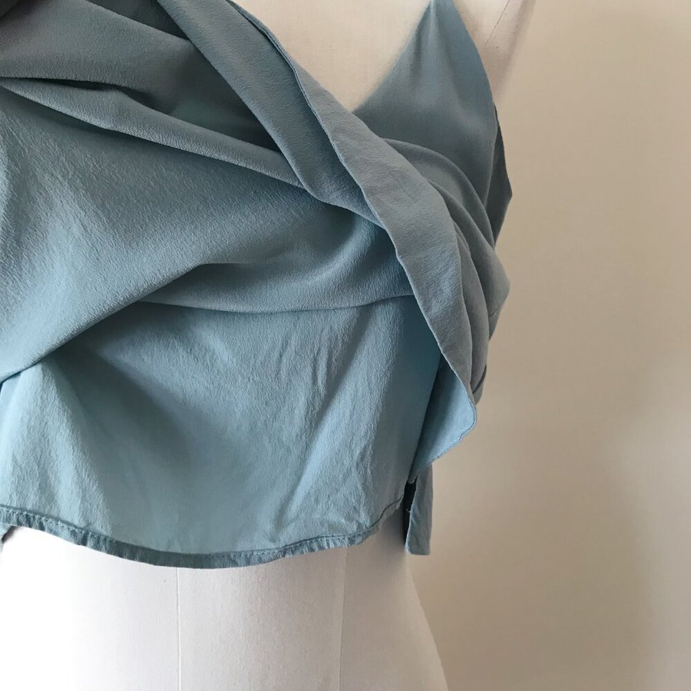 Everlane silk camisole silk shirt silk blouse silk top mint green - Picture 6 of 7